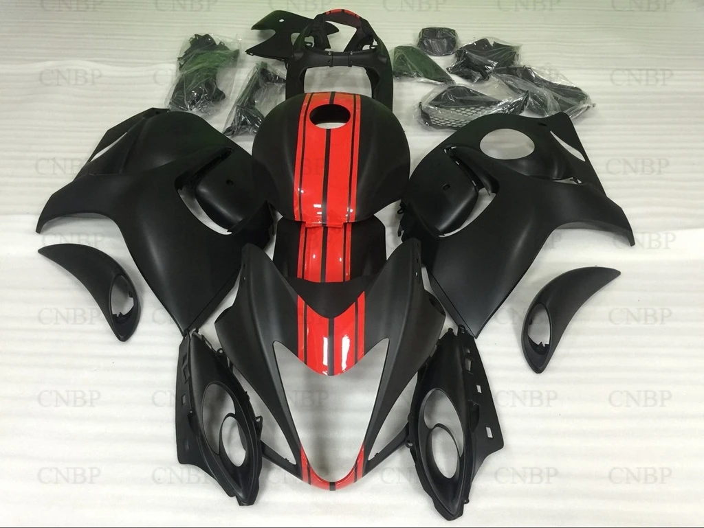 Пластиковые обтекатели для Suzuki GSXR1300 2010 набор всего тела 2012 2008 2014 Черный Красный