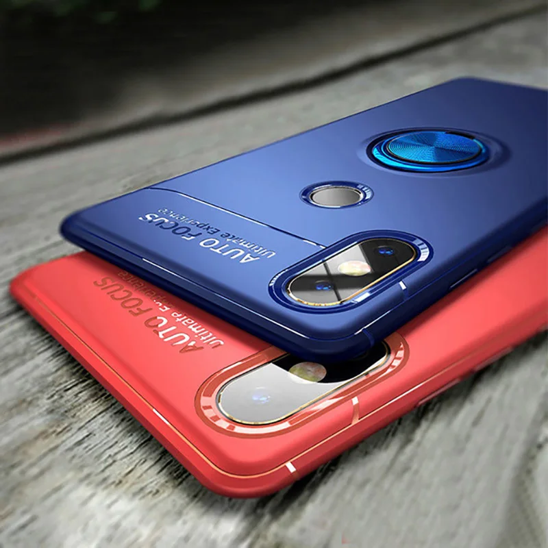 Роскошный держатель с магнитным креплением чехол для Redmi Note 5 Pro Чехол