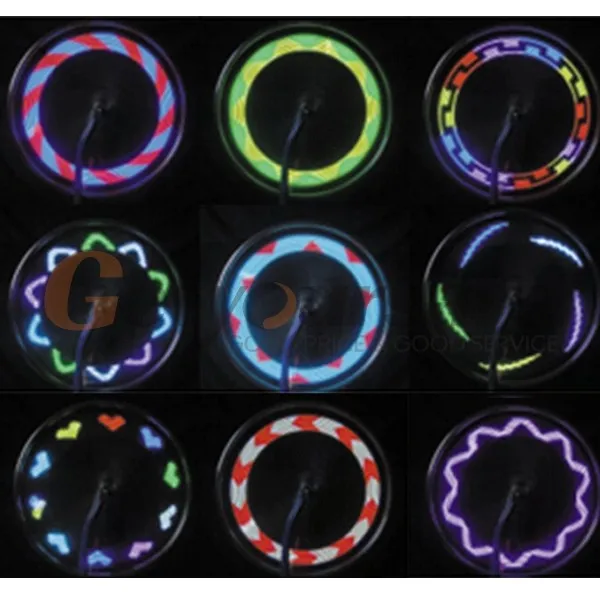 14 LED мотоцикл Велоспорт велосипед колесо сигнала шины спицевое освещение 30