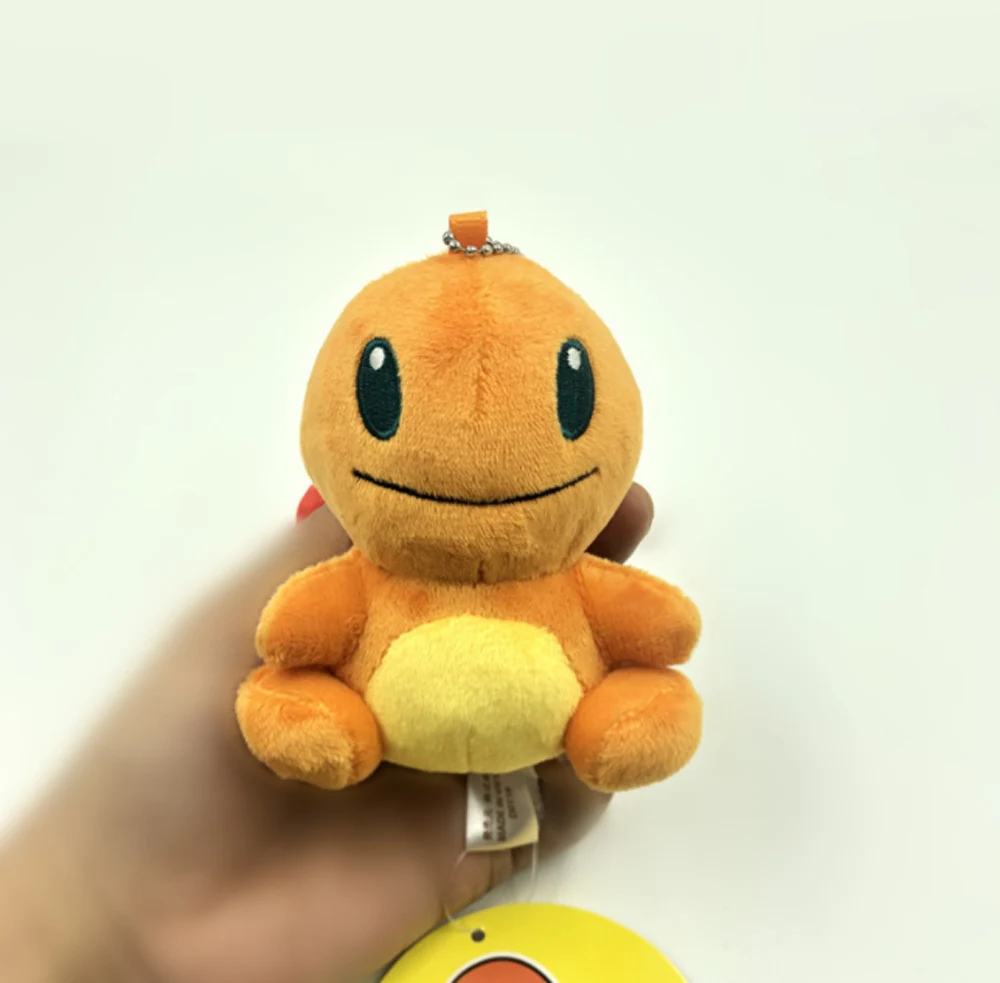 Charmander 6 стилей Q Pikchu чармандер, Сквиртл Bulbasaur Mew Snorlax " 10 см Брелок-плюшевая кукла подвеска-CPPY - Цвет: Charmander