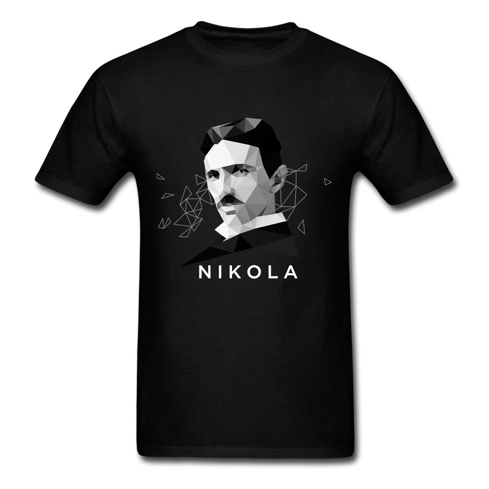 Юмор Молодежные Nikola Tesla короткий рукав Футболка с круглым вырезом Для мужчин 2019