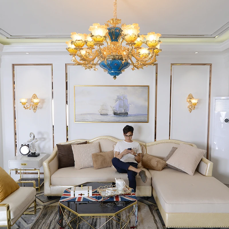 Хрустальные люстры во французском стиле современные светильники для спальни