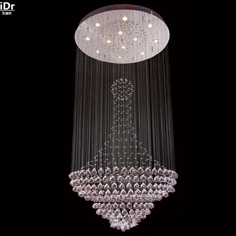 Современные и простые хрустальные люстры потолочная лампа современные лестницы