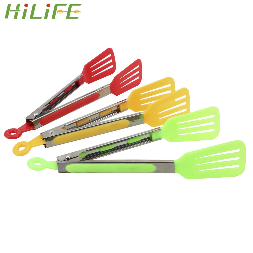 HILIFE щипцы для сервировки салата и барбекю антипригарные кухонные силиконовый