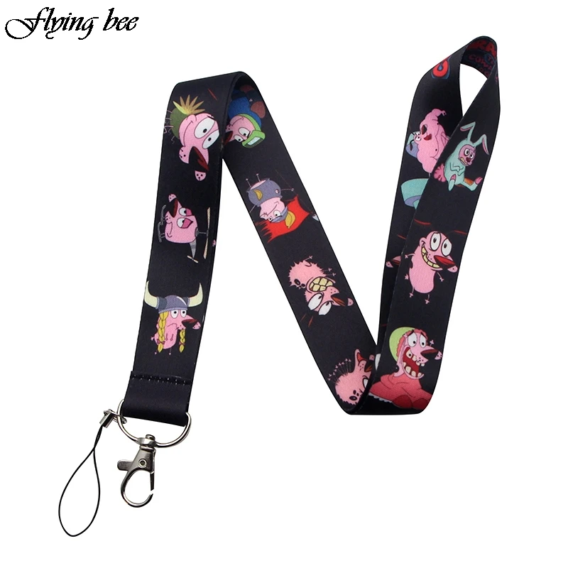 Flyingbee творческая тема мультфильм значок ID Lanyards/Забавный шнурок для телефона