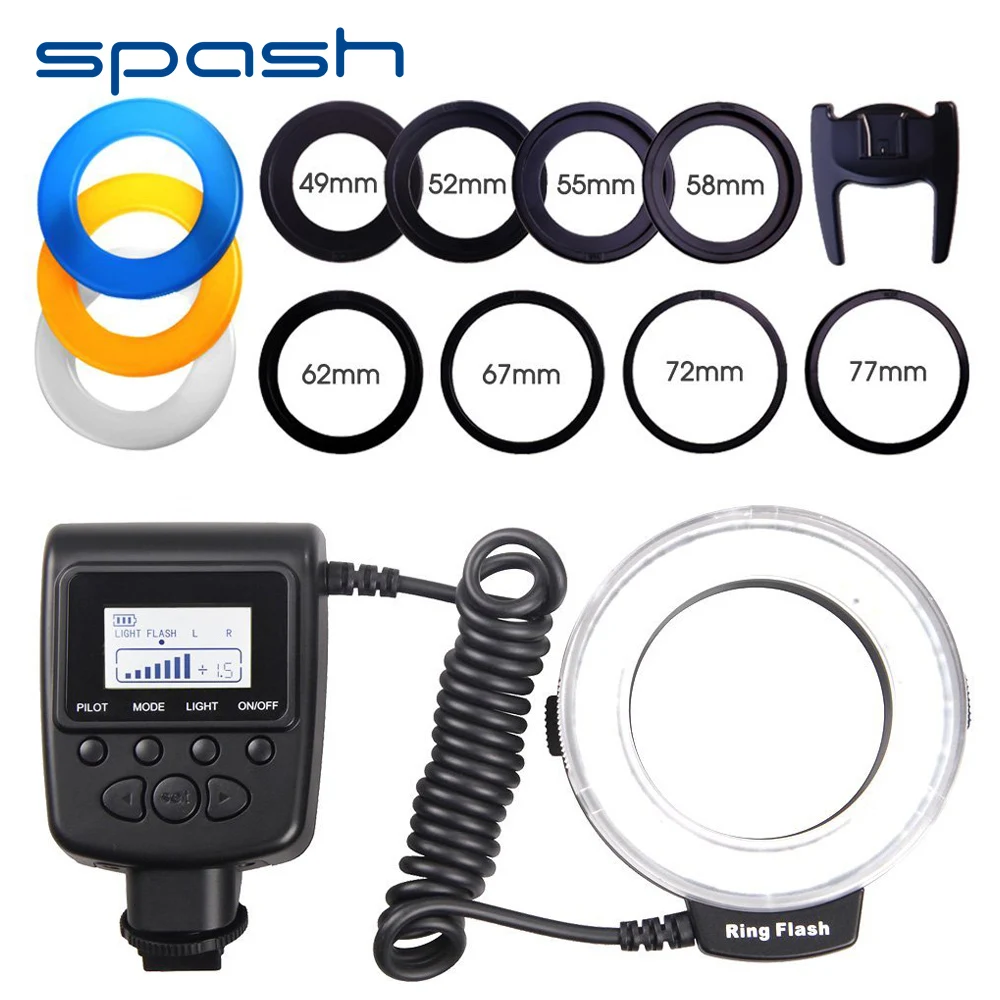 Spash RF 550E светодиодная Кольцевая вспышка светильник для макросъемки Sony A900 A850 A560 A77