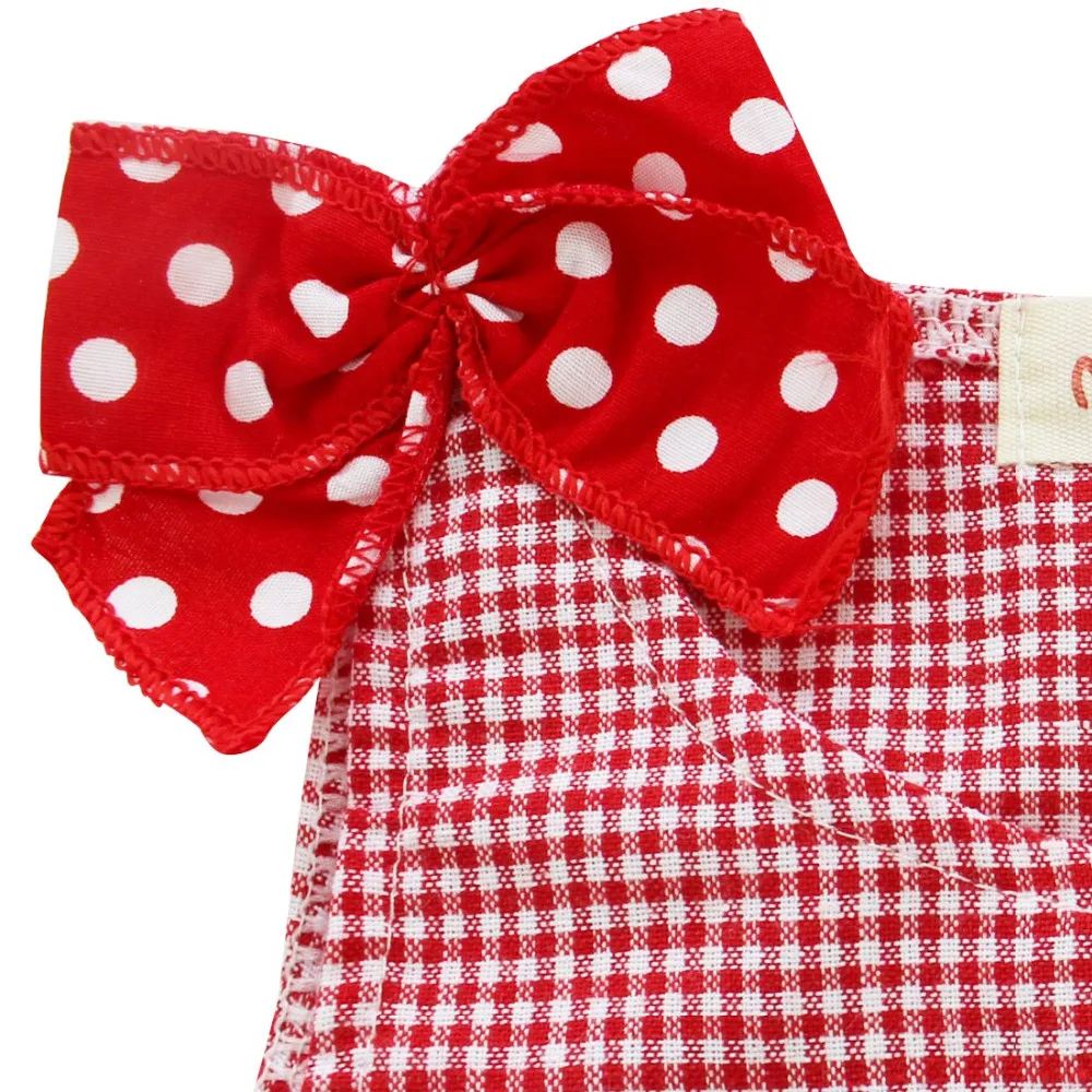 Детский летний комбинезон в клетку с Санта Клаусом|romper clothes|newborn babyplaid romper |