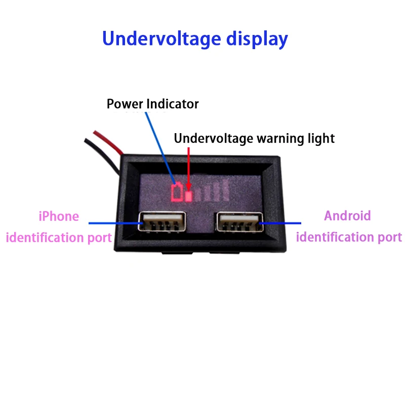 Двойной USB выход 3S 4S 5s 6S 7S 12V 24V свинцово кислота литий вольтметр аккумулятора