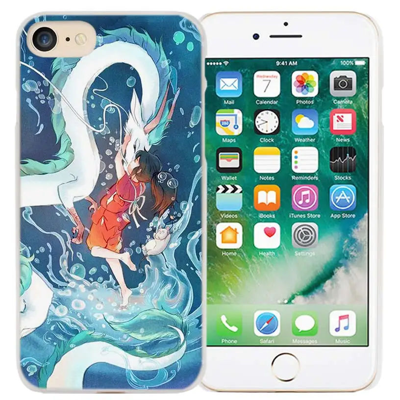 Милый чехол для iPhone XS Max XR X или 10, 6, 6 S, 7, 8 Plus, 5S, SE, 5, 4S, 4, 5C, Жесткий Чехол из поликарбоната с рисунком Тоторо, унесенный призраками, Ghibli - Цвет: 05