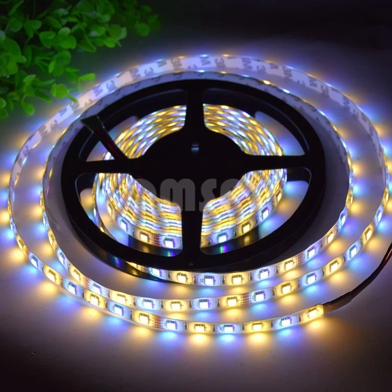 12v RGBW RGBWW Светодиодная лента 5050 гибкий светодиодный свет RGB + белый/RGB теплый белый