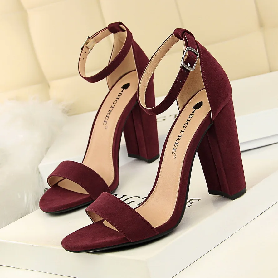 BIGTREE обувь женские босоножки 2020 женская на плоском квадратном каблуке Женская из