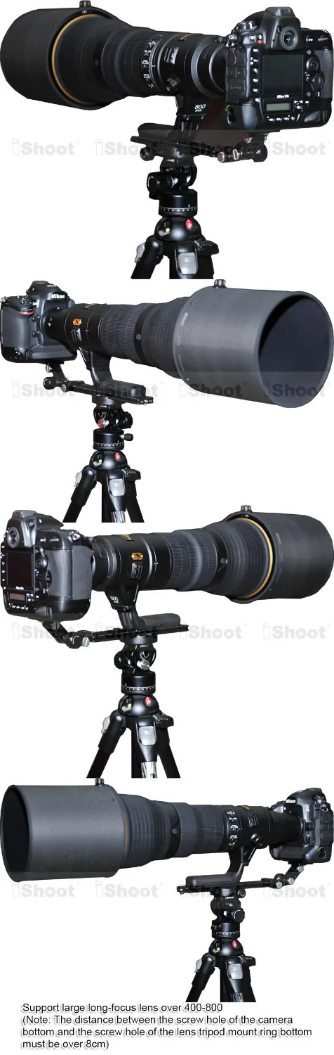 Телефото зум-объектив кронштейн длинный-Фокус объектив держатель + 22 см камера