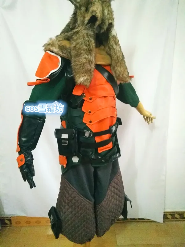 Бесплатная доставка OW Hanzo Shimada Lone Wolf Skin Косплей Костюм Хэллоуин Униформа шляпа +
