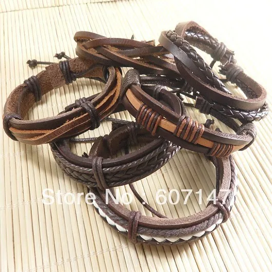 Мужской браслет ручной работы дружба оптовая продажа (6 шт./лот) этнический