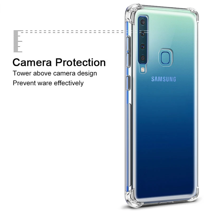 OLLIVAN Ударопрочный силиконовый чехол на для samsung A50 прозрачный водителя бампера