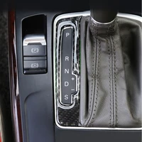car carbon fiber center control gear shift panel switch button cover sticker trim for audi a4 b8 a5 q5 2009 2013 2014 2015 2016