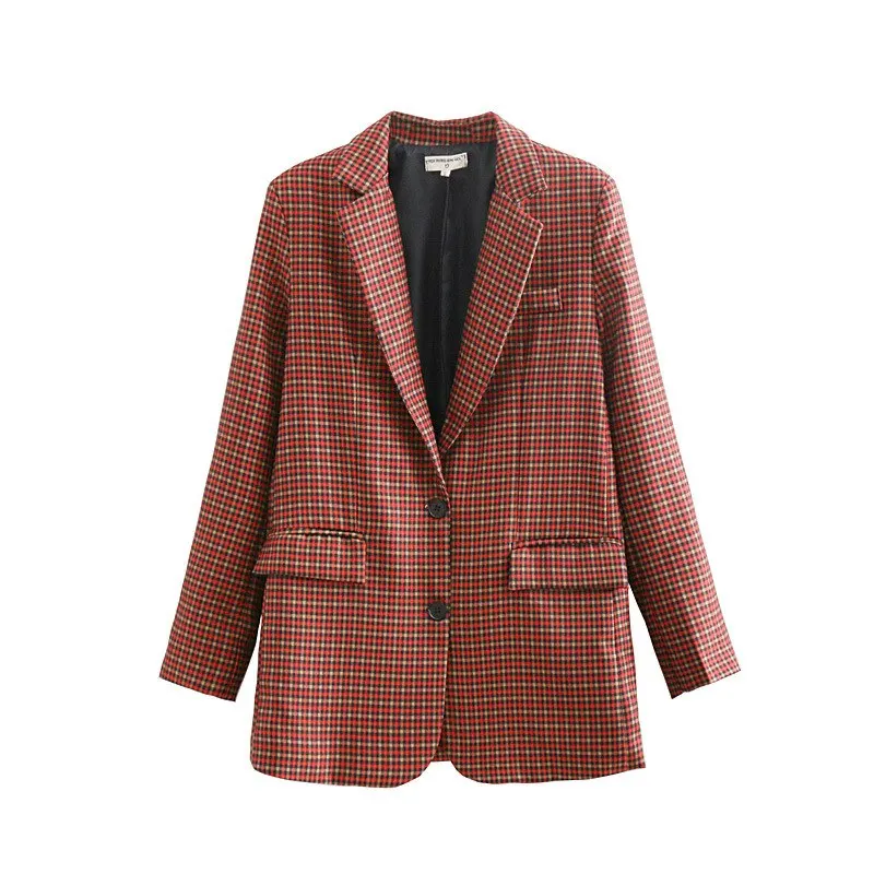 Женский блейзер с карманами длинным рукавом и отложным воротником|Женские