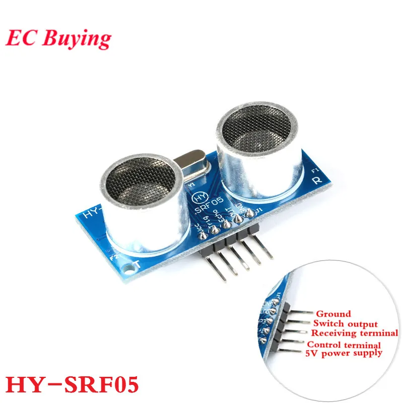 HY SRF05 Ультразвуковой Модуль датчика расстояния 5Pin DC 5V Для Arduino Замена SR04
