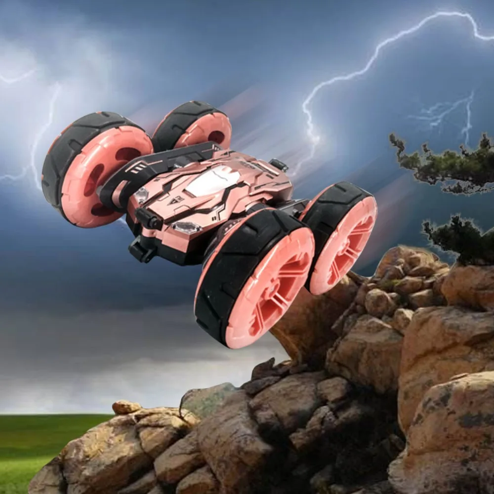 

360 Rotating Kid Stunt Deformation Remote Control Car High-Speed Off-road Climbing Vehicle 2.4G Double-Sided Stunt Kids Car