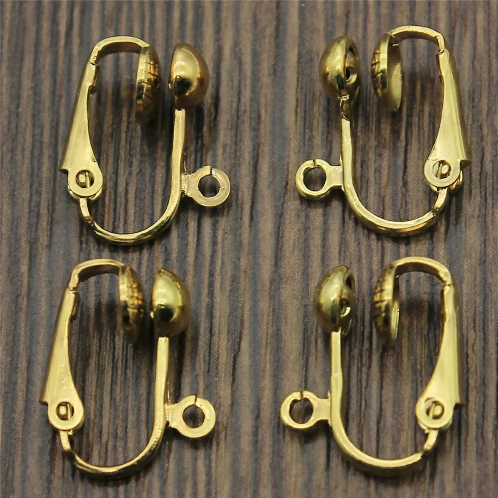 Серьги-Клипсы из железа 10 шт. 3 цвета 15 мм | Украшения и аксессуары