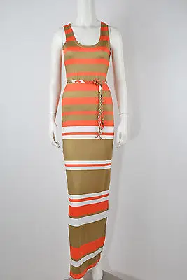 Новые модные женские летние Boho Длинные Макси платья полосатые винтажные без