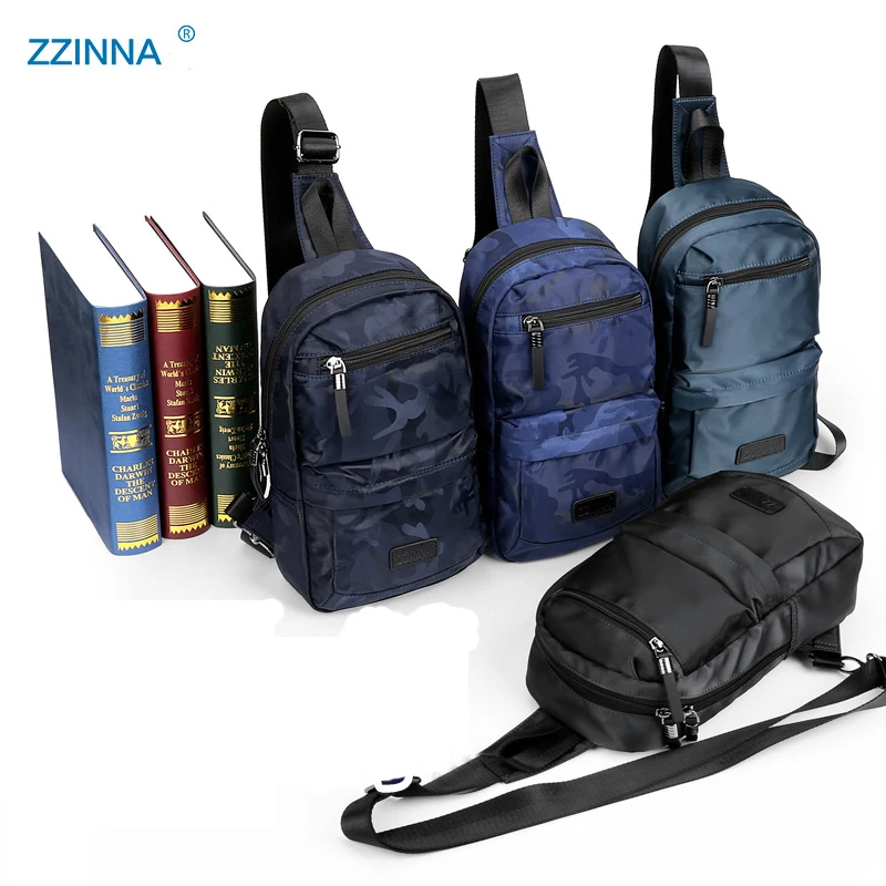 

Men's Crossbody Bags Multi-Function Chest pack Messenger Bag Waterproof Shoulder Bags Female Sports Diagonal Package New 2019