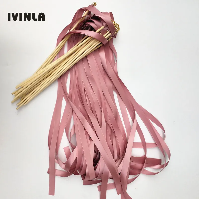 50 шт./лот темно-розовые свадебные палочки для свадебного украшения |