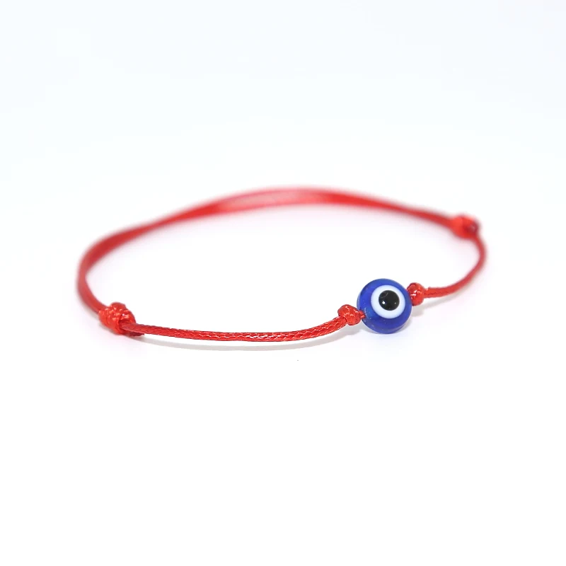 Модные Браслеты Lucky Red Thread Eye для женщин и мужчин плетеный браслет ручной работы