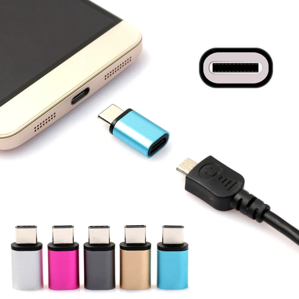 USB C Type к Micro адаптер для зарядки данных Sony Xperia XZ/ZTE Zmax Pro Z981 ноутбуков и телефонов|usb-c