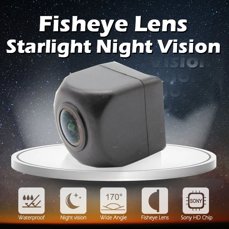 Sinairyu HD 170 Degree 1080P Fisheye Lens Starlight Night Vision Car Reverse Camera For Nissan Qashqai X-Trail Geniss Pathfinder |