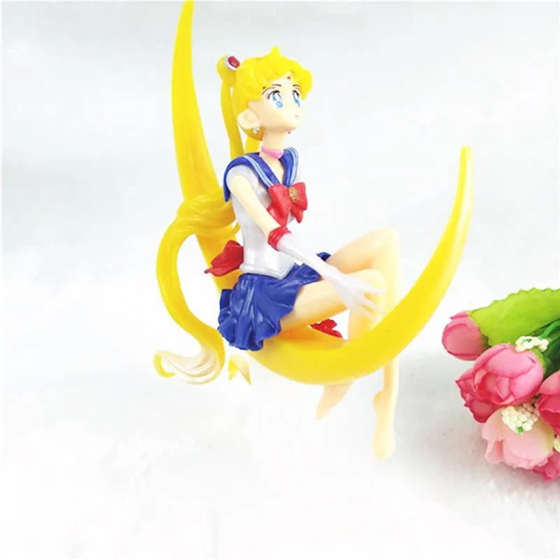 Лидер продаж аниме кукла Sailor Moon Tsukino Usagi 15 см украшение торта из ПВХ подарки на