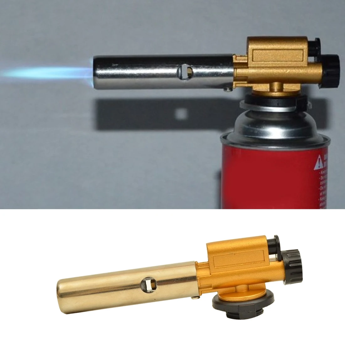 

Медный газовый газовая горелка-пистолет с пьезоподжигом, хорошее электронное зажигание фонарь для кемпинга, пикника, барбекю