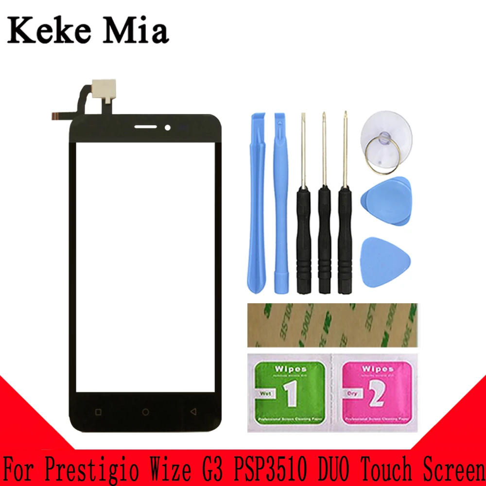Keke Mia 5.0" Touch Screen Panel Sensor Touchscreen For Prestigio Wize G3 PSP3510 PSP 3510 DUO Touch Screen Digitizer Glass
