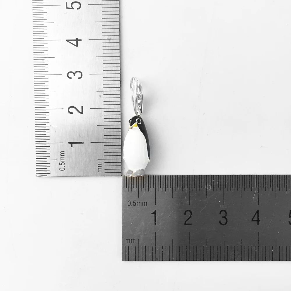 Charm Pendant Penguin 2018 Fashion Jewelry Trendy Real Authentic 925 Sterling Silver Gift For Women Men Fit Bracelet | Украшения и