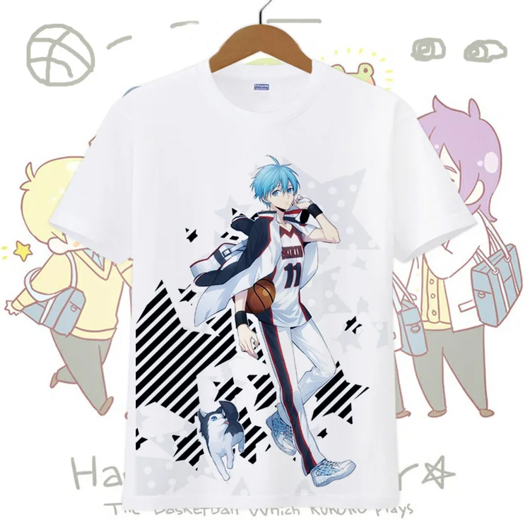 Kuroko no Basket футболка аниме Tetsuya с Кагами Тайга косплей костюм топы короткими
