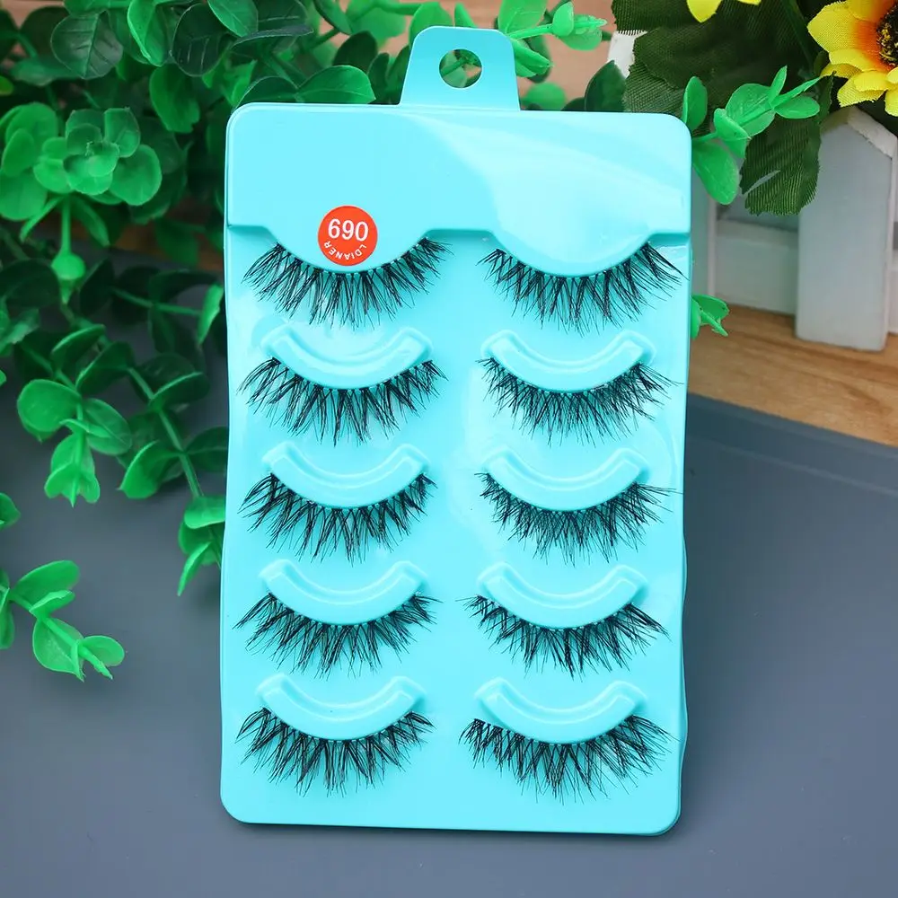 5 пар/компл. ошеломляющие Накладные ресницы ручной работы инструменты для