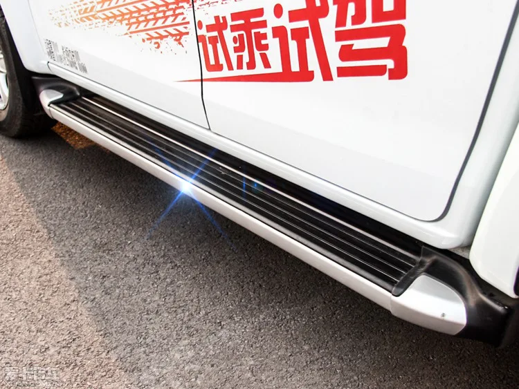 Горячая сторона шаг Беговая доска боковой бар для Isuzu D-Max-, авиационный алюминиевый сплав, светильник, но жесткий, поможет вам сэкономить топливо