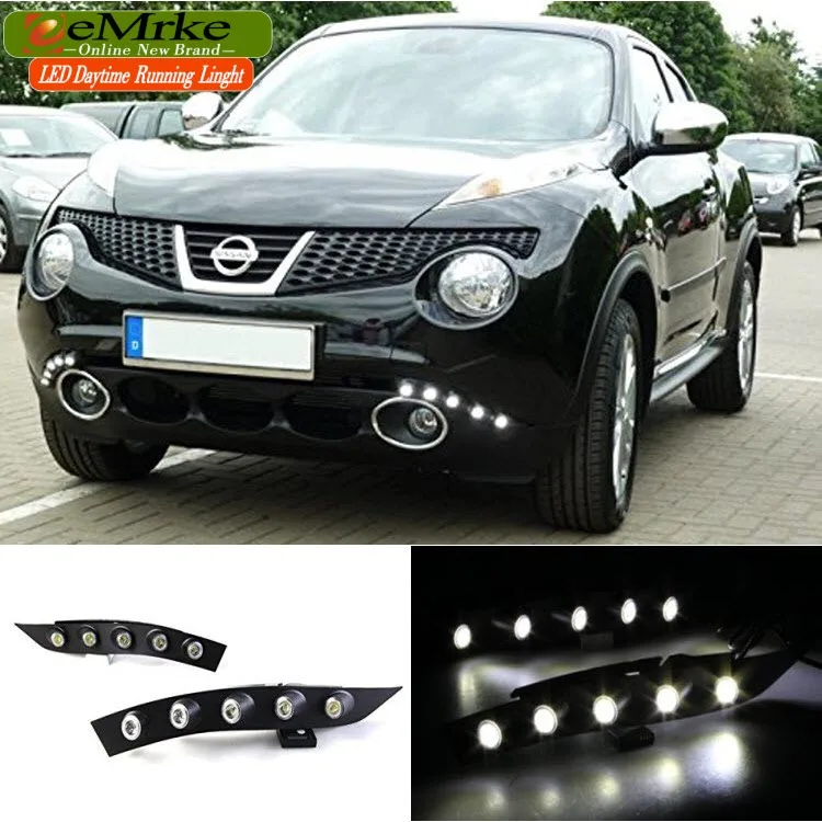 EeMrke Автомобильные светодиодные DRL Для Nissan Niss Juke F15 2010 2011 2012 2013 2014 Ксеноновые белые