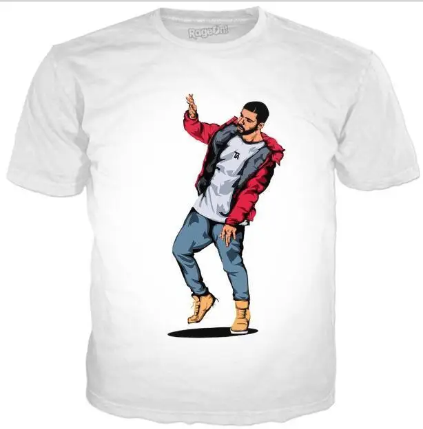 Белый clorlor летняя модная одежда Повседневная футболка с короткими рукавами Дрейк