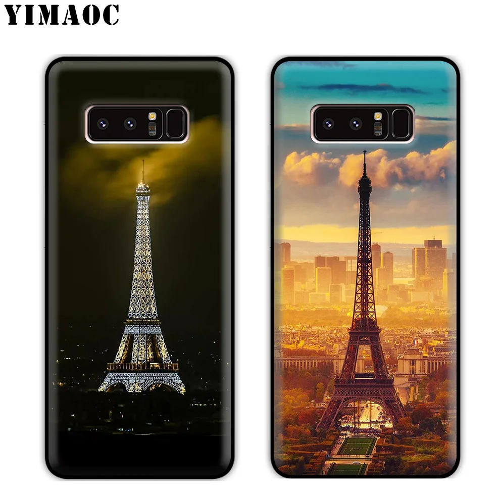 YIMAOC Eiffel Tower Paris Soft Silicone Case for Samsung Galaxy S10 S10e S9 S8 Plus S7 S6 Edge J6 Cover |