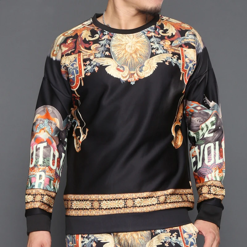 

black mens tshirt t-shirt long sleeve t shirt men 7XL 8XL 9xl 160 cm big o-neck t shirt autumn fat guy men's Casual tees print