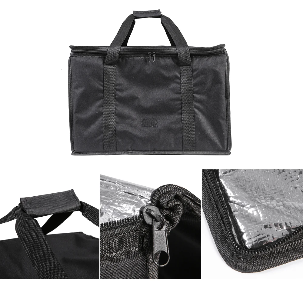 Изолированная Сумочка для пиццы и бургеров большие ручки премиум класса