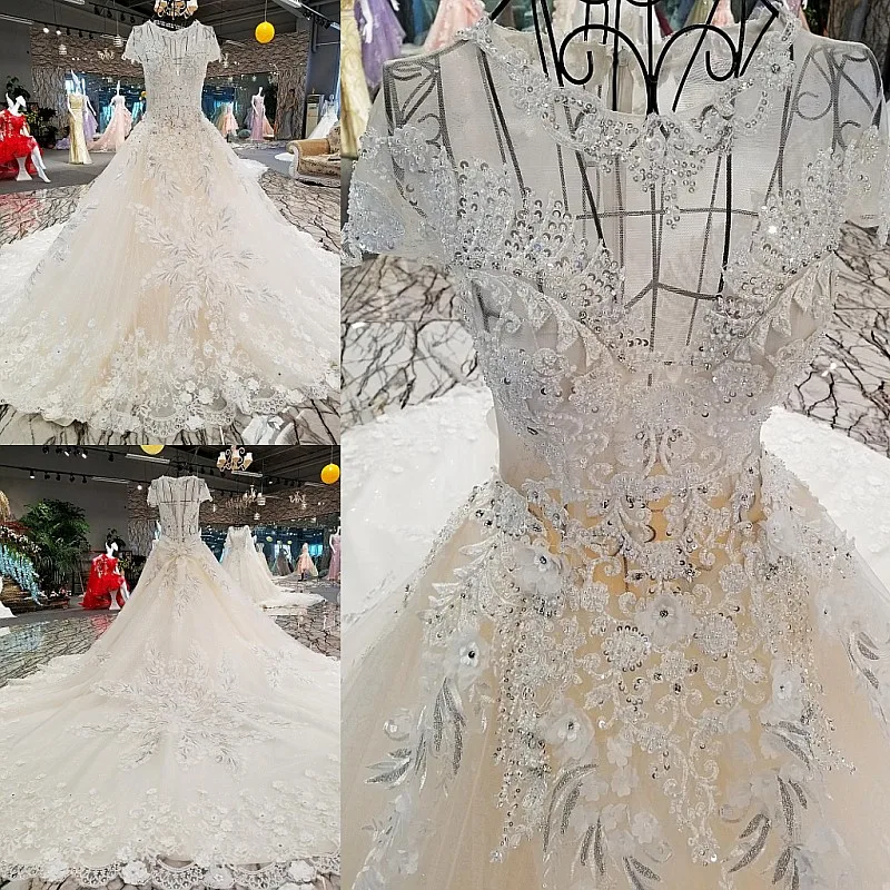 LS00249 свадебное платьереальные фотографии колпачок рукава кружева рукав молния