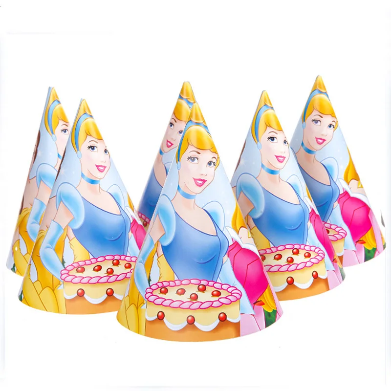 6 шт. довольно принцессы Русалочки Ариэль вечеринок Toy Story Бумага мультфильм