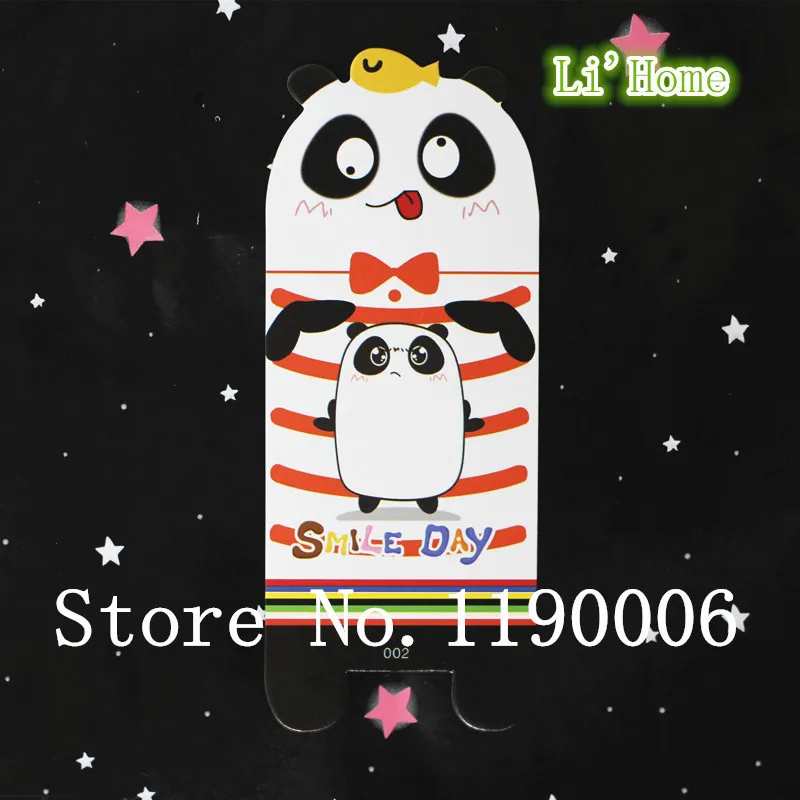 Free shipping Wholesale 24pcs Cute Animal bookmark Panda Bear Red bookmark. Let cute animals to go home with you! | Канцтовары для