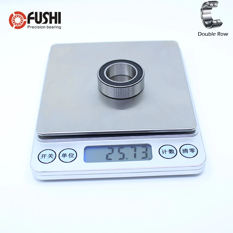 3804 2RS подшипник 20*32*10 мм (1 шт.) двухрядный герметичный RS угловой контактный