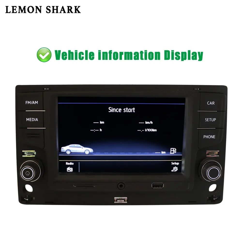 LEMON SHARK MQB 6,5 автомобиль MIB радио Mirrorlink Bluetooth OPS обратная камера для VW Golf 7 MK7 seven Passat B8 5GG 035 280B