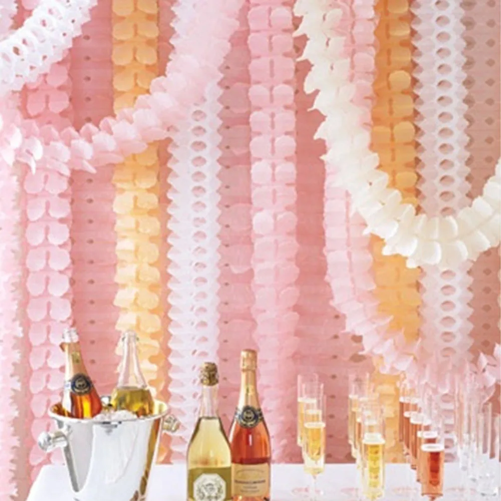 3 м четырехлистные бумажные гирлянды в форме клевера для свадьбы вечеринки дня