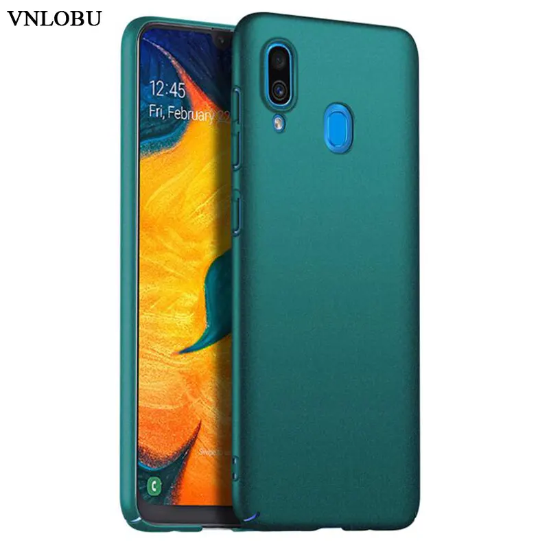 Для Samsung Galaxy A30 A20 A10 A70 A50 чехол Роскошный Жесткий ПК матовый для задняя крышка