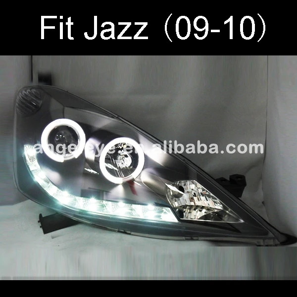 Для HONDA Fit Jazz светодиодный налобный фонарь Angel Eyes 2009 2010 Тип SN|angel eyes|eyes angelhonda fit |